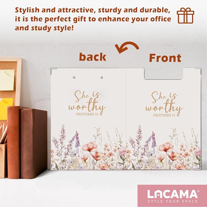Lacama Christian Clipboard for Women Girls, Wildflower Christian School Supplies - Image 6