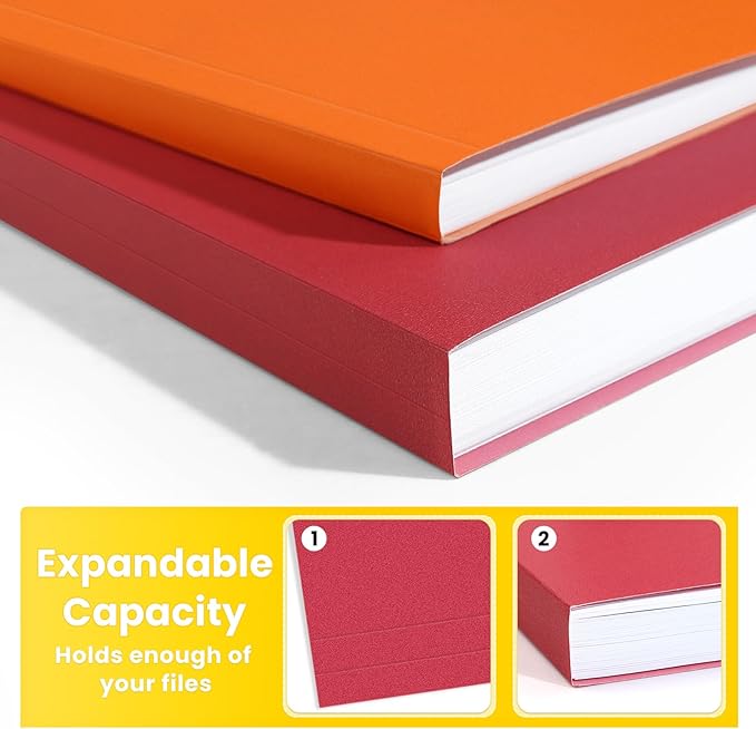 SUNEE File Folders, 18 Pack Manilla Folders 8.5 x 11, Colored Folder Office - Image 5