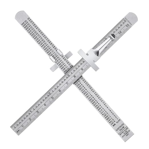 2 Pieces 6 Inch 15 cm Pocket Ruler Flexible Precision Stainless Steel Ruler by Frienda