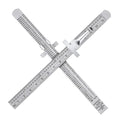2 Pieces 6 Inch 15 cm Pocket Ruler Flexible Precision Stainless Steel Ruler by Frienda