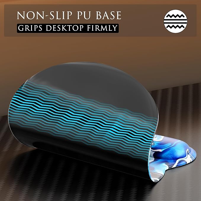 MROCO Ergonomic Mouse Pad with Gel Wrist Rest, 9.4 x 8.1 in, Gel Wrist Comfort - Image 6