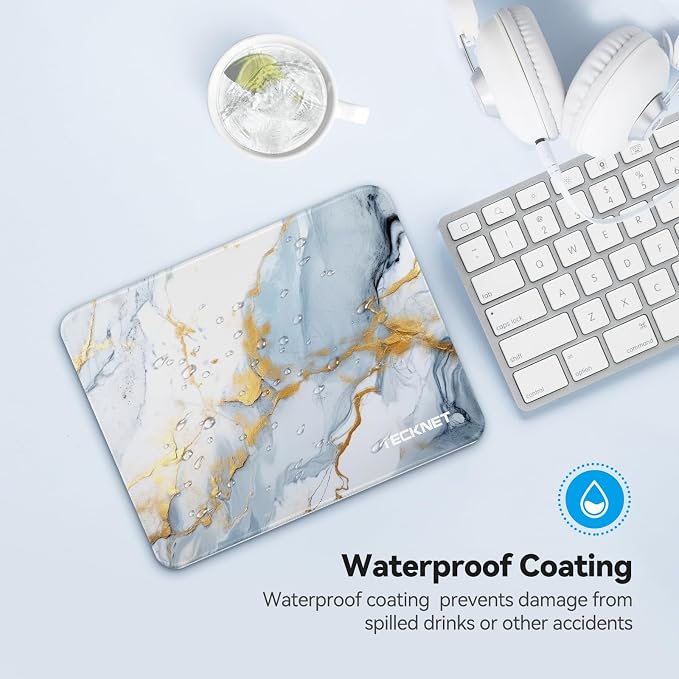 TECKNET Mouse Pad with Anti-fray Stitching, Waterproof Surface & Non-Slip - Image 4