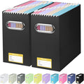 BALEINE File Organizer Box, Cardboard File Folder Organizer by BALEINE