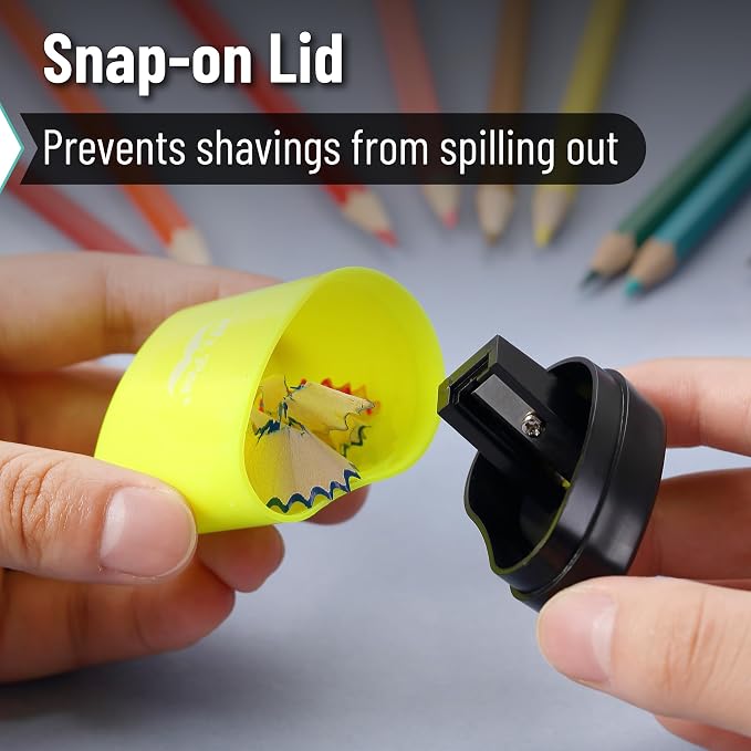 Mr. Pen- Manual Pencil Sharpeners, 3 Pack, Colorful | Portable Handheld Pencil - Image 4
