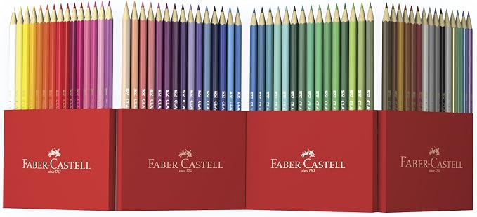 Faber-Castell Castle 111260 Colouring Pencils Set, 60 Pieces, Shatterproof - Image 2
