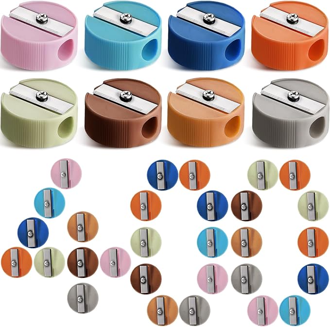 Resurhang 400 Pcs Sharpeners in Bulk Pocket Sized Mini Round Handheld Sharpener by Resurhang