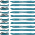 Schneider Slider Memo XB Ballpoint Pen Pack of 10, Case Colour: Teal, Ink by Schneider