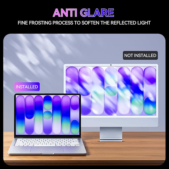 Peslv Magnetic Privacy Screen for Macbook Neo 13 Inch, Removable Matte Anti - Image 5