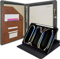 3 Ring Portfolio with iPad Holder, Business Padfolio with Clipboard & Rotating by EPADFOLIOS