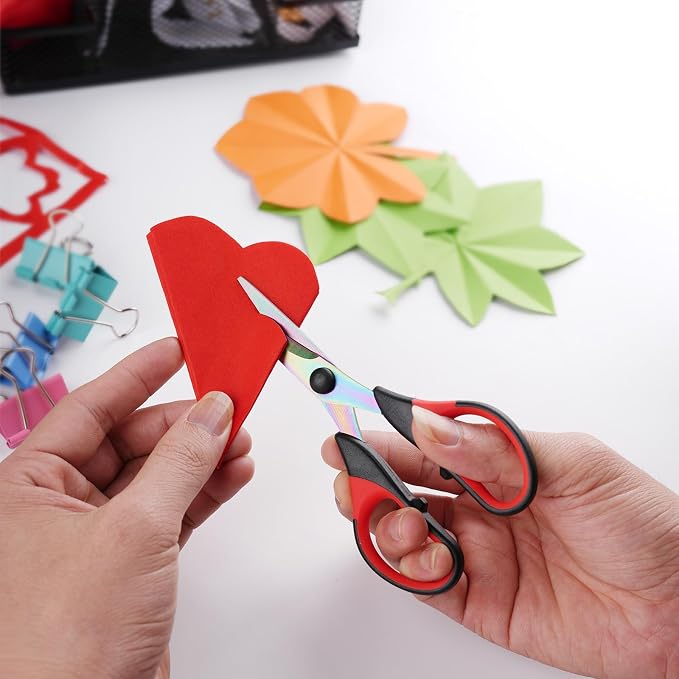 Craft Scissors Set of 3 Pack, All Purpose Sharp Titanium Blades Shears - Image 7