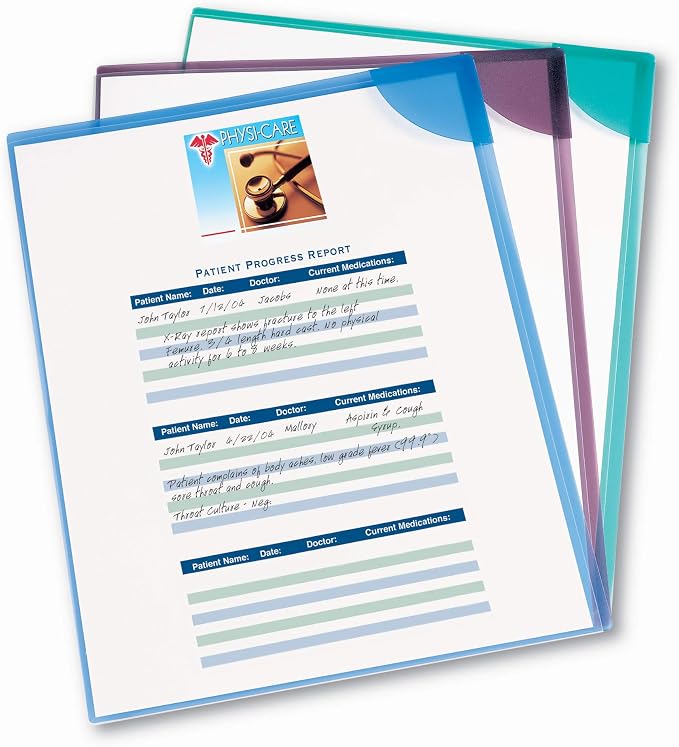 Avery Corner Lock Document Sleeves, Holds up to 20 Sheets, 6 Plastic Sleeves - Image 7