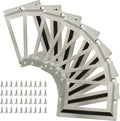 Piutouyar 24Pcs Tag Label Holder Antique Label Holder 80mm x 50mm Metal Name by Piutouyar