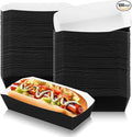 Yeaqee 100 Pcs 7" Paper Hot Dog Trays Disposable Paper Food Nacho Boats Hot Dog by Yeaqee