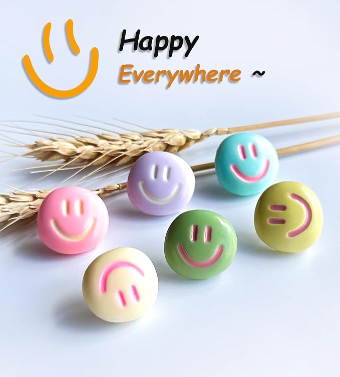 Smiley Face Decorative Push Pins, Cute Bulletin Board Push Pins, Thumbtacks - Image 3