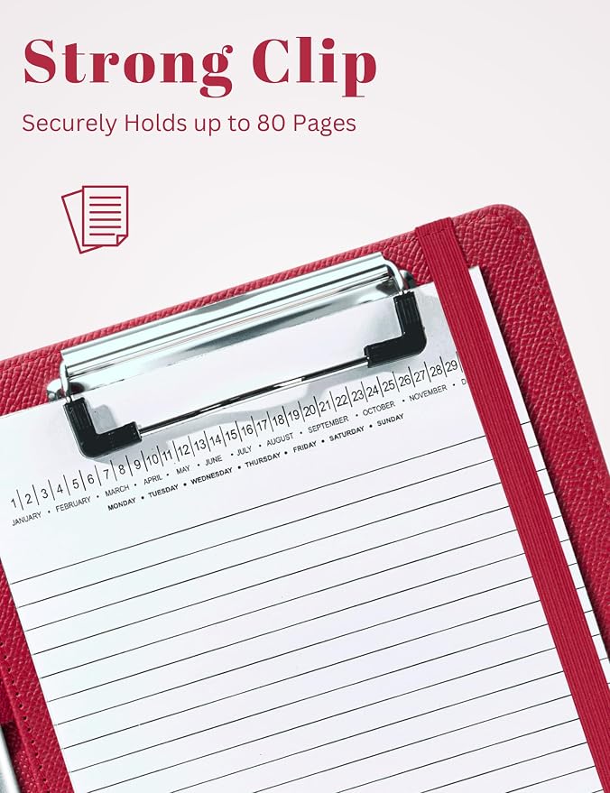 Mymazn Junior Padfolio Portfolio Folder, Small A5 Clipboard - Image 6
