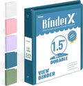 BinderX Extra Durable 1.5 Ring Binder, Round Ring 1.5 Inch Binders, Fits 325 by Sooez