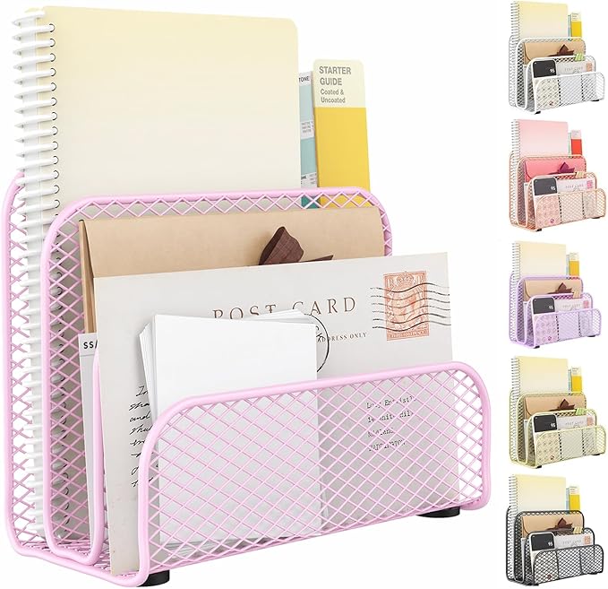 gianotter Mail Organizer Countertop, Metal File Holder by gianotter