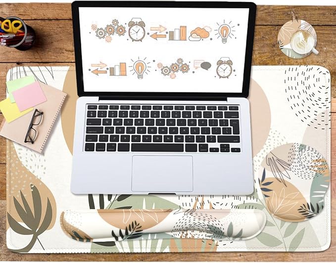 4-in-1 Gaming Mouse Pad Wrist Support Set，Desk Pad + Mouse Pad - Image 5