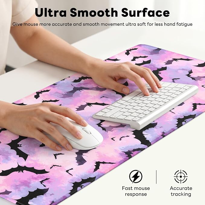 Desk Mat, Big Desk Pad, 31.5x11.8 Inches Extended Big Gaming Mouse Pad - Image 5