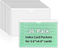 NIUBIER Storage Bin Labels, Index Card Holder by NIUBIER