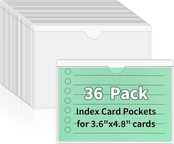 NIUBIER Storage Bin Labels, Index Card Holder by NIUBIER