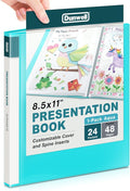 Dunwell Presentation Binder 24-Pocket, Displays 48 Pages, 8.5x11 Portfolio by Dunwell