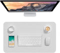 Hsurbtra Desk Pad, 23.6" x 13.8" PU Leather Desk Mat, M Extended Mouse Pad by Hsurbtra