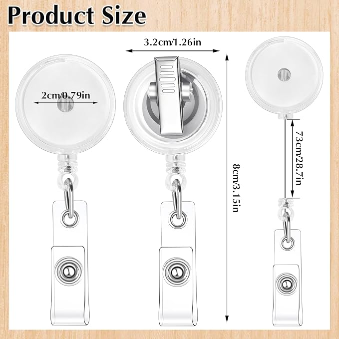 15 Pieces Retractable Badge Reels - Image 5