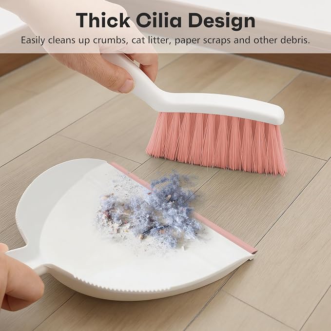 NACENA Handheld Dustpan and Broom Set – Mini Compact Brush Combo - Image 5