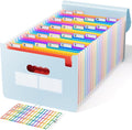 ABC life 26-Pocket Accordion File Organizer, Expanding File Folder, Letter/A4 by ABClife