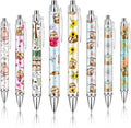 Ireer 8 Pcs Ballpoint Pens for Women 1.00 mm Cute Black Ink Fancy Pens Fine by Ireer