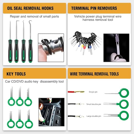GOOACC 238Pcs Trim Removal Tool, Auto Push Pin Bumper Retainer Clip Set - Image 6