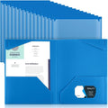 Henoyso 36 Pack Blue Plastic Folders by Henoyso