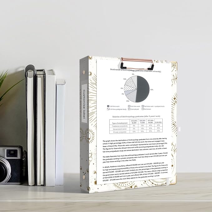 Ospelelf 3 Ring Binder, 1 Inch, Cute Letter Size - Image 7