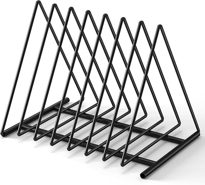 TOPCJ Triangle File Folder Racks, 7 Sections File Holder, File Storage by TOPCJ