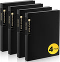 4 Pack Binder with Plastic Sleeves 18-Pocket, Displays 36 Pages, Sooez 8.5x11 by Sooez