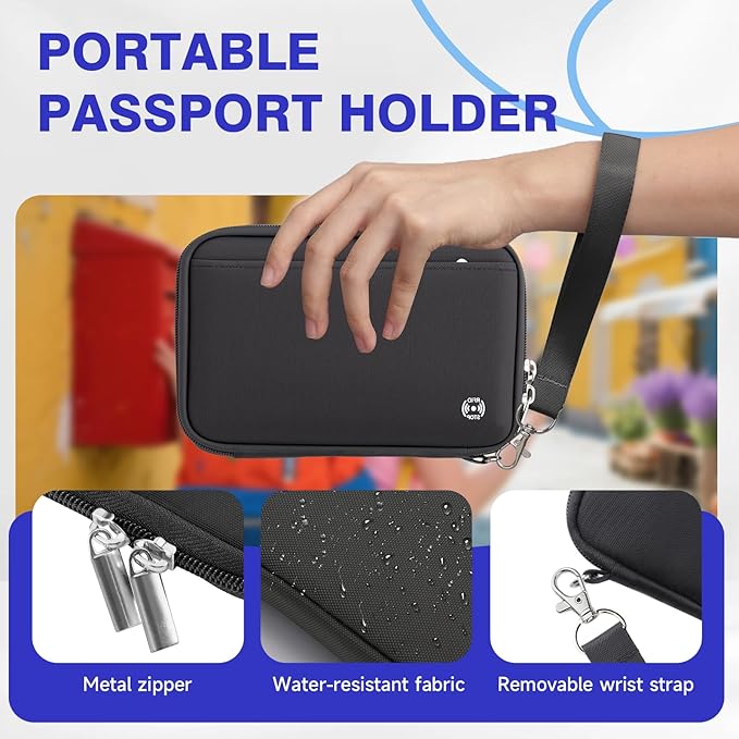 WALNEW Family Passport Holder for 5 - Image 3
