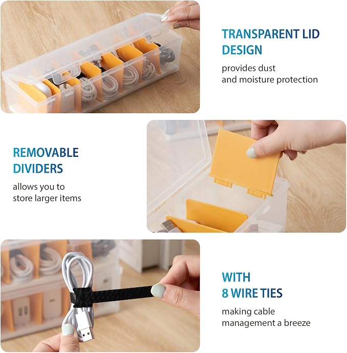 Cable Organizer Storage Box - Image 4
