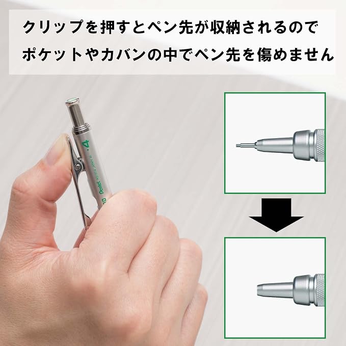 Pentel Graph Gear 1000 Mechanical Drafting Pencil 0.4mm Green - Image 4