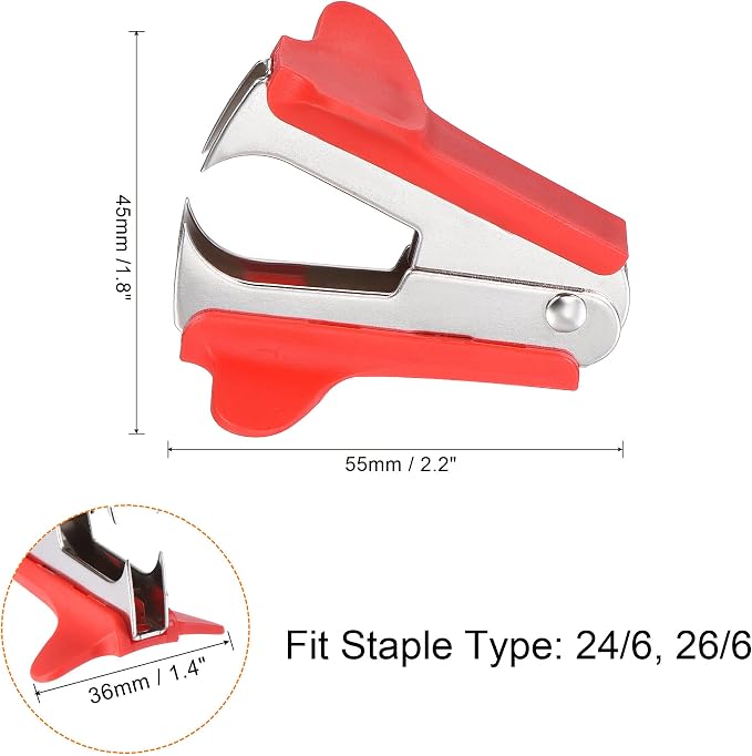 MECCANIXITY Staple Remover Tools, Staplers Puller Steel Jaw - Image 2