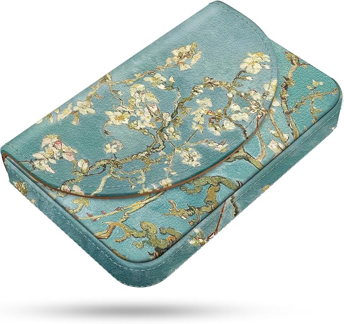 Business Card Holder，PU Leather Business Card Case Color Printing Pattern Card by xiviers