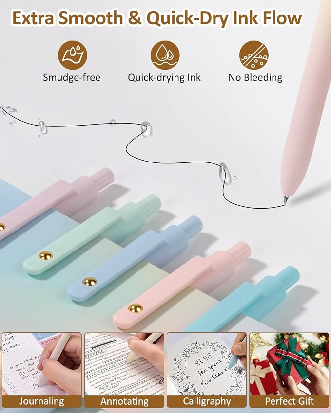 FIOVER Gel Pens, Cute Office Supplies Gifts - Image 6