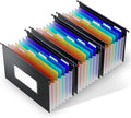ThinkTex Plastic Expanding Hanging File Folders, 7 Innovative 1.2" Accordion by ThinkTex