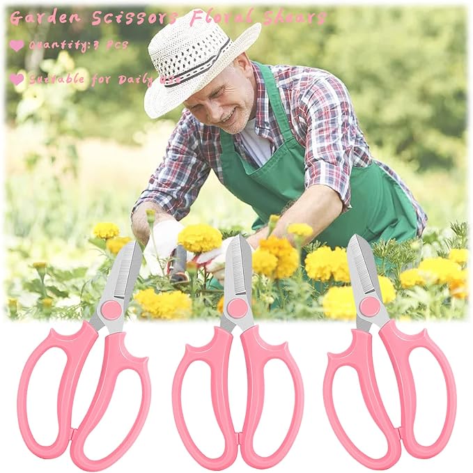 3 Pcs Garden Scissors Floral Shears, Professional Floral Scissors - Image 5