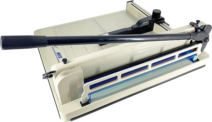 HFS Heavy Duty Guillotine Paper Cutter 400 Sheet Capacity | Solid Steel by HFS