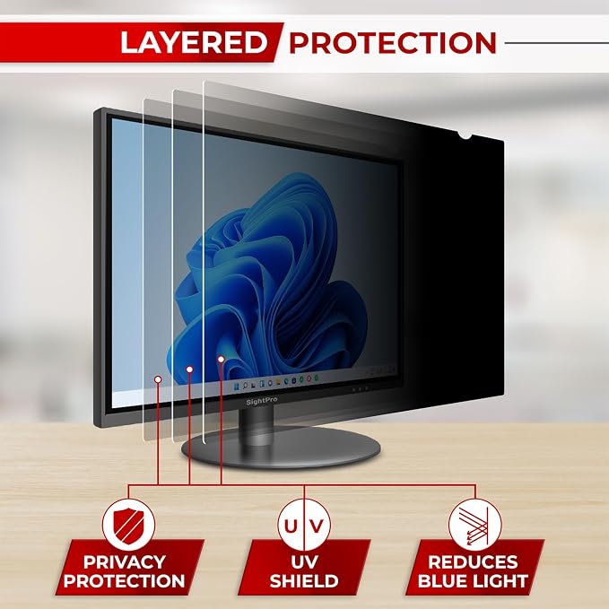 SightPro 21.5 Inch 16:9 Computer Privacy Screen Filter - Image 8