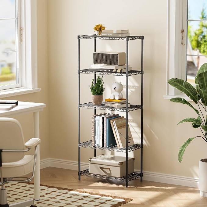 Golpart 5 Tier Adjustable Storage Shelves Heavy Duty Metal Utility Shelf 500LBS - Image 2