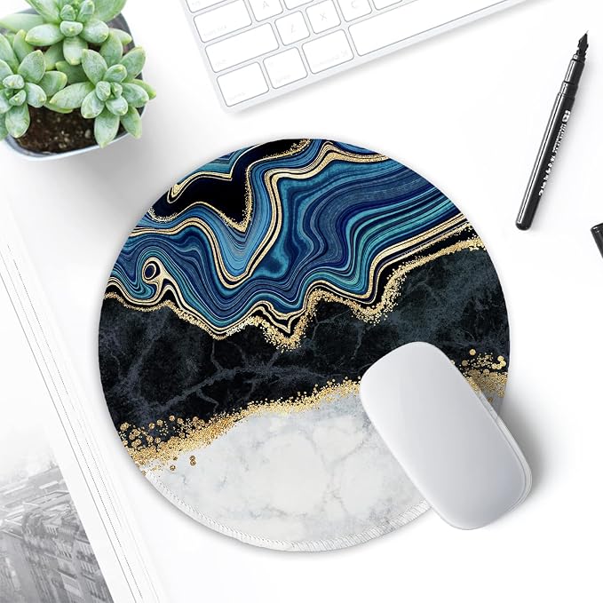 ITNRSIIET Round Mouse Pad with Stitched Edge Premium-Textured Waterproof - Image 7