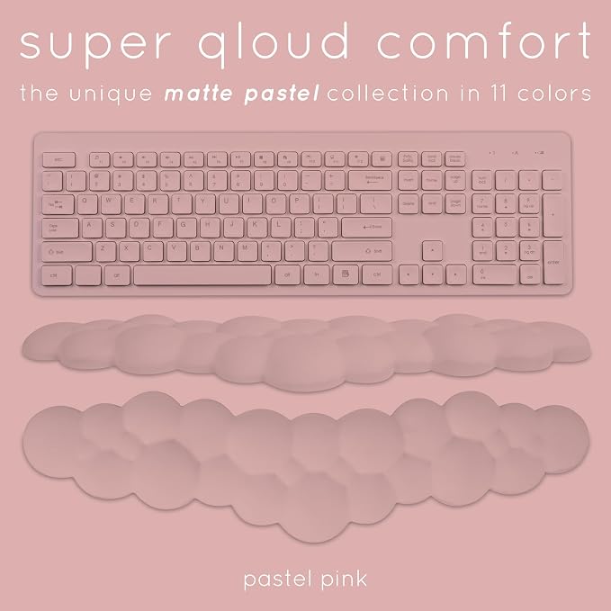 Pink Cloud Keyboard Wrist Rest – Create-ables Qloud Pink Wrist Rest - Image 3
