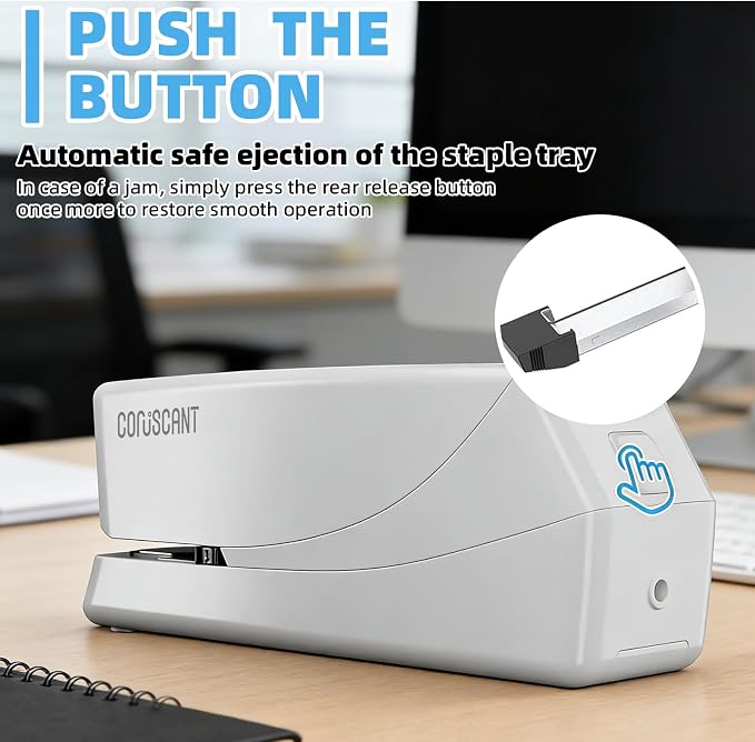 Coruscant Electric Stapler, No Jam Easy Reload, 25 Sheet Automatic Staplers - Image 4